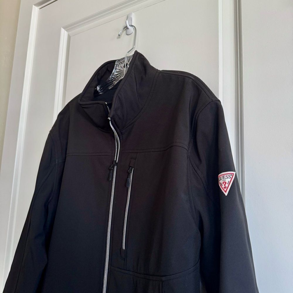 Guess Black Performance Jacket with Stand-Up Collar - Picture 2 of 5